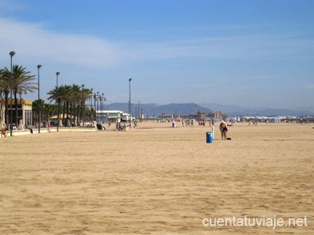 Playa de la Malvarrosa, Valencia.